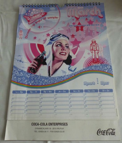2306-3 € 4,00 coca cola kalender 2005